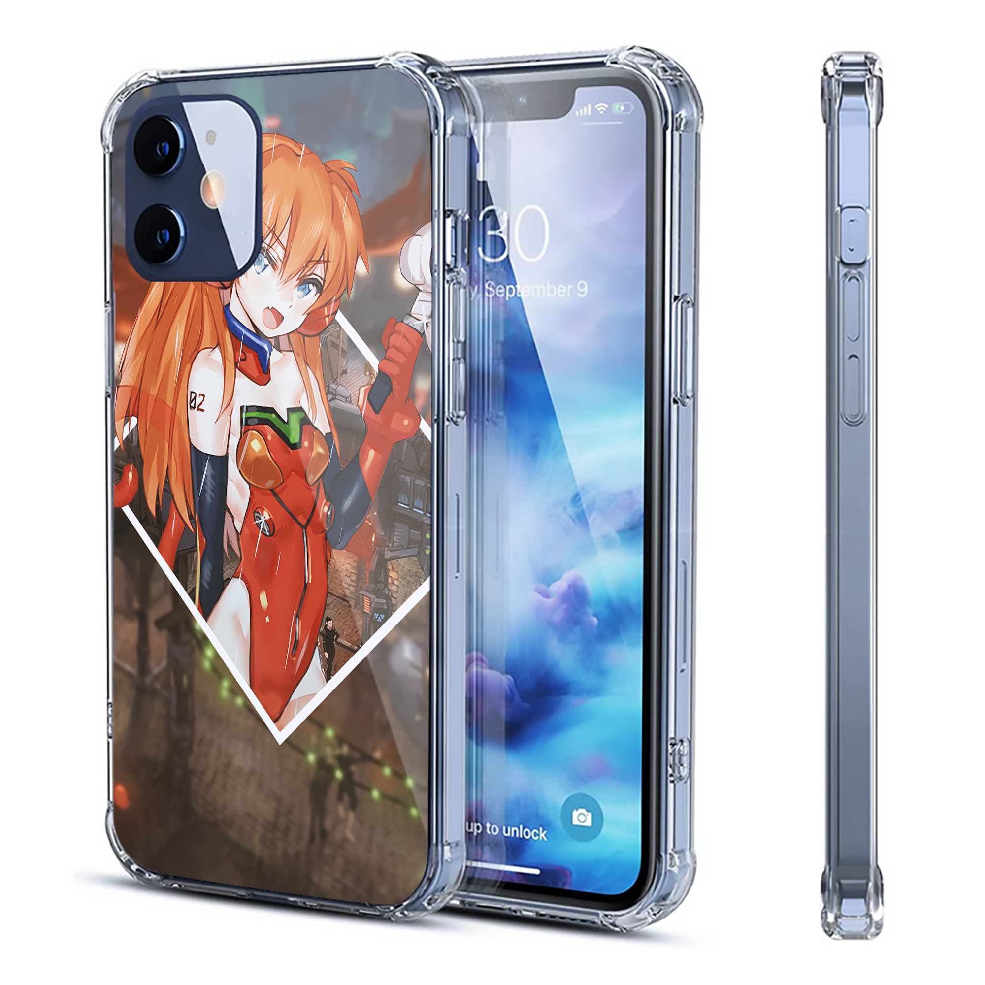 （画像用） EVA 新世紀エヴァンゲリオン 【iPhone 12シリーズ対応】透明スマホケース（クリアソフトケース）